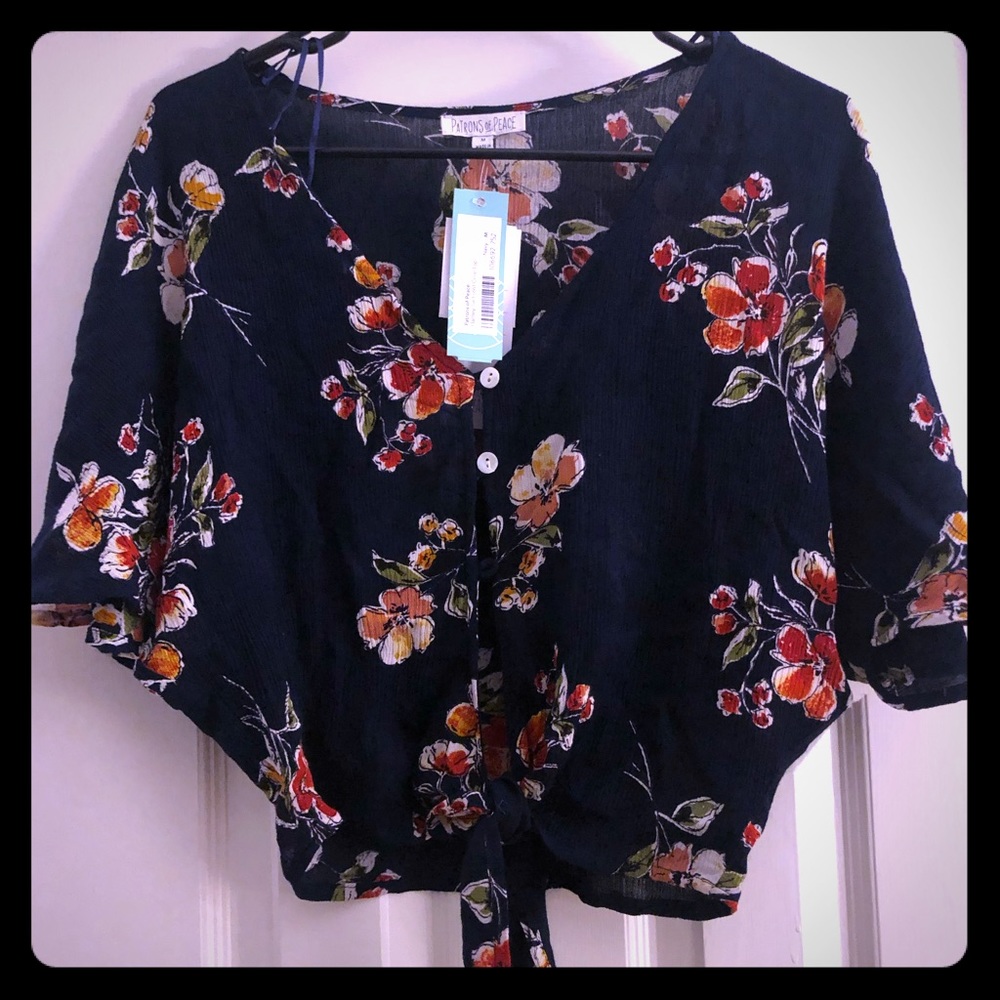 Floral crop top